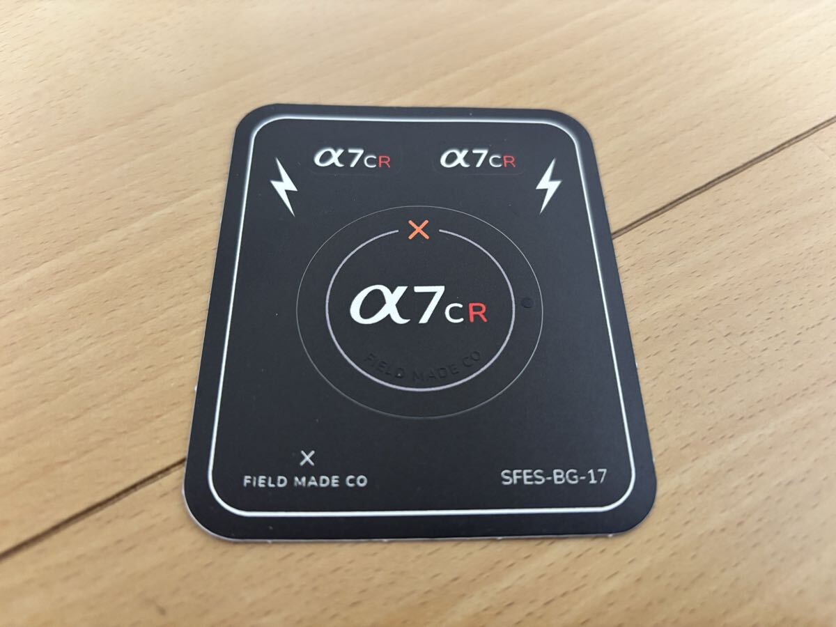 【新品未使用 / 送料無料】 FIELD MADE インジケーター ステッカー ソニー SONY α7 CR ボディキャップ用
