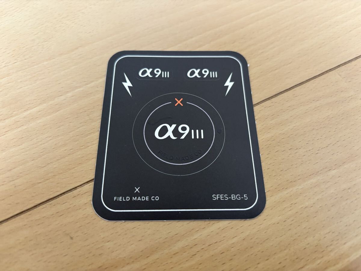 【新品未使用 / 送料無料】 FIELD MADE インジケーター ステッカー ソニー SONY α9 Ⅲ ボディキャップ用