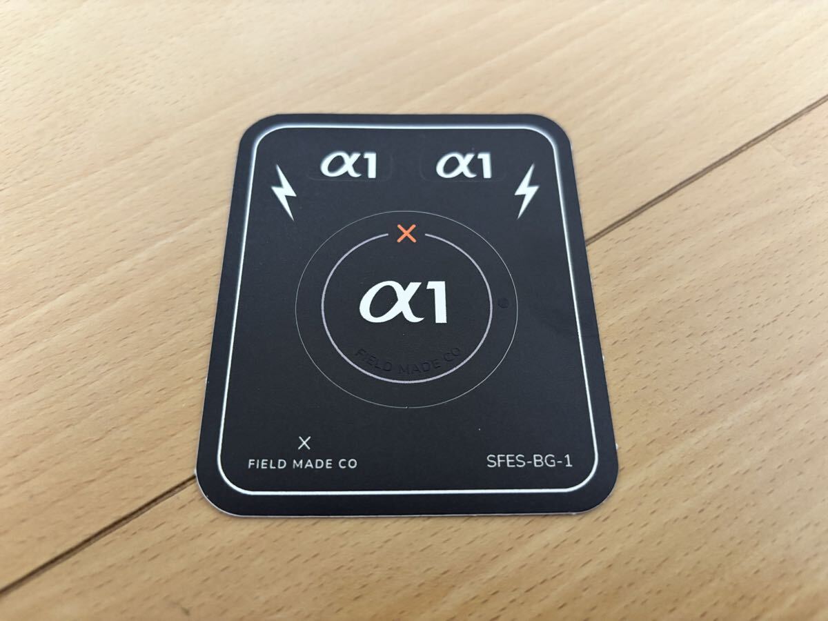 【新品未使用 / 送料無料】 FIELD MADE インジケーター ステッカー ソニー SONY α1 ボディキャップ用