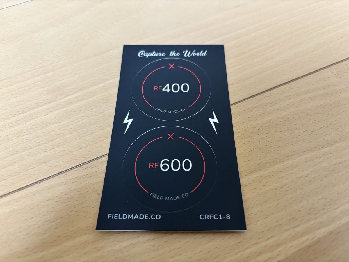 【新品未使用 / 送料無料】 FIELD MADE インジケーター ステッカー キヤノン Canon RF 400、600 レンズキャップ用