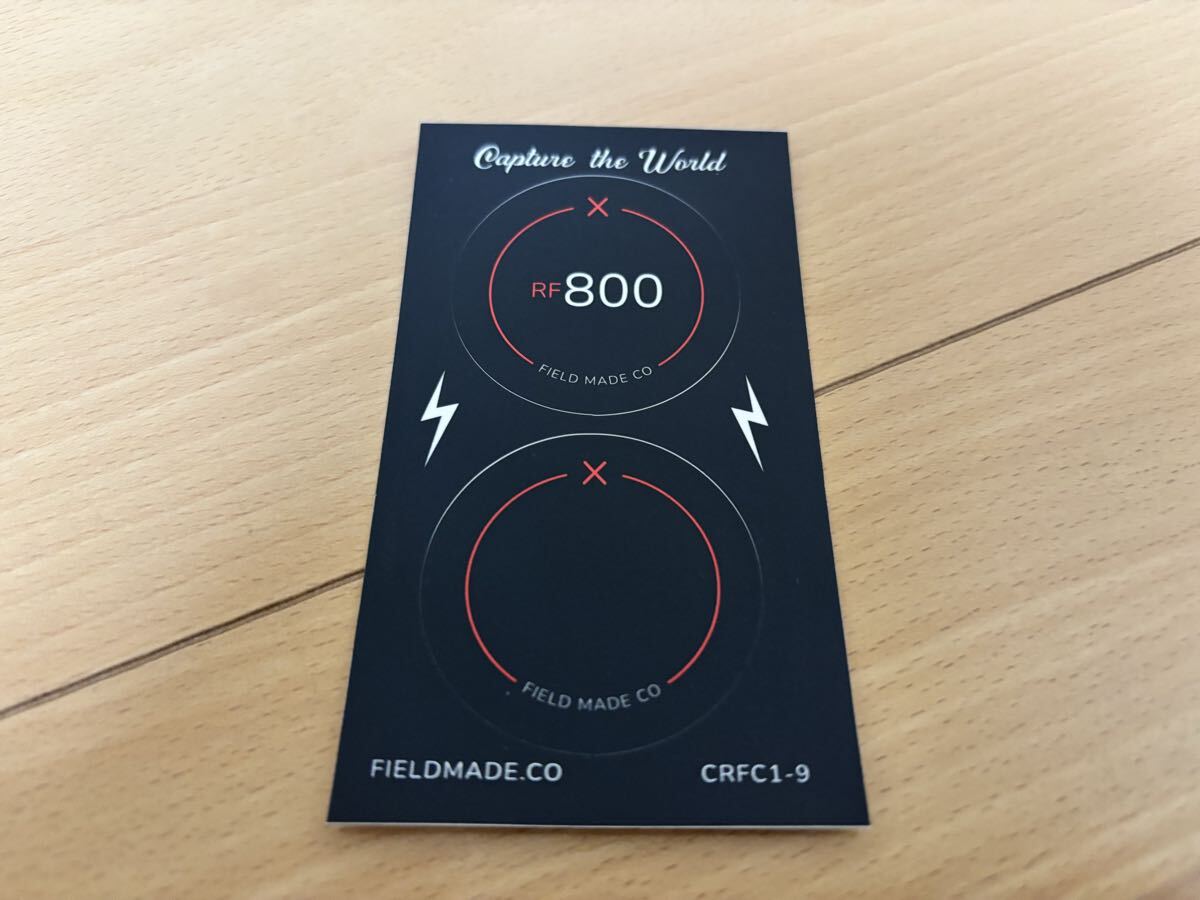 【新品未使用 / 送料無料】 FIELD MADE インジケーター ステッカー キヤノン Canon RF 800、Blank レンズキャップ用