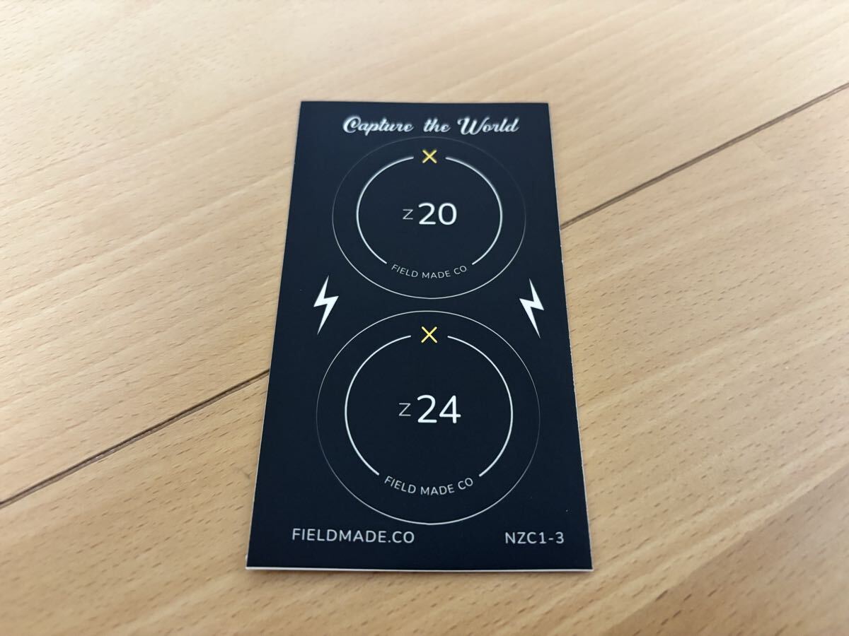 【新品未使用 / 送料無料】 FIELD MADE インジケーター ステッカー ニコン Nikon Z 20、24 レンズキャップ用