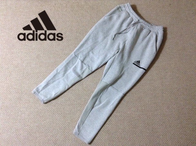 ★中古★アディダス メンズ Z.N.E. スウェットパンツ Oサイズ 灰 グレー パフォーマンス トレーニング ジョガー テーパード adidas GM6547