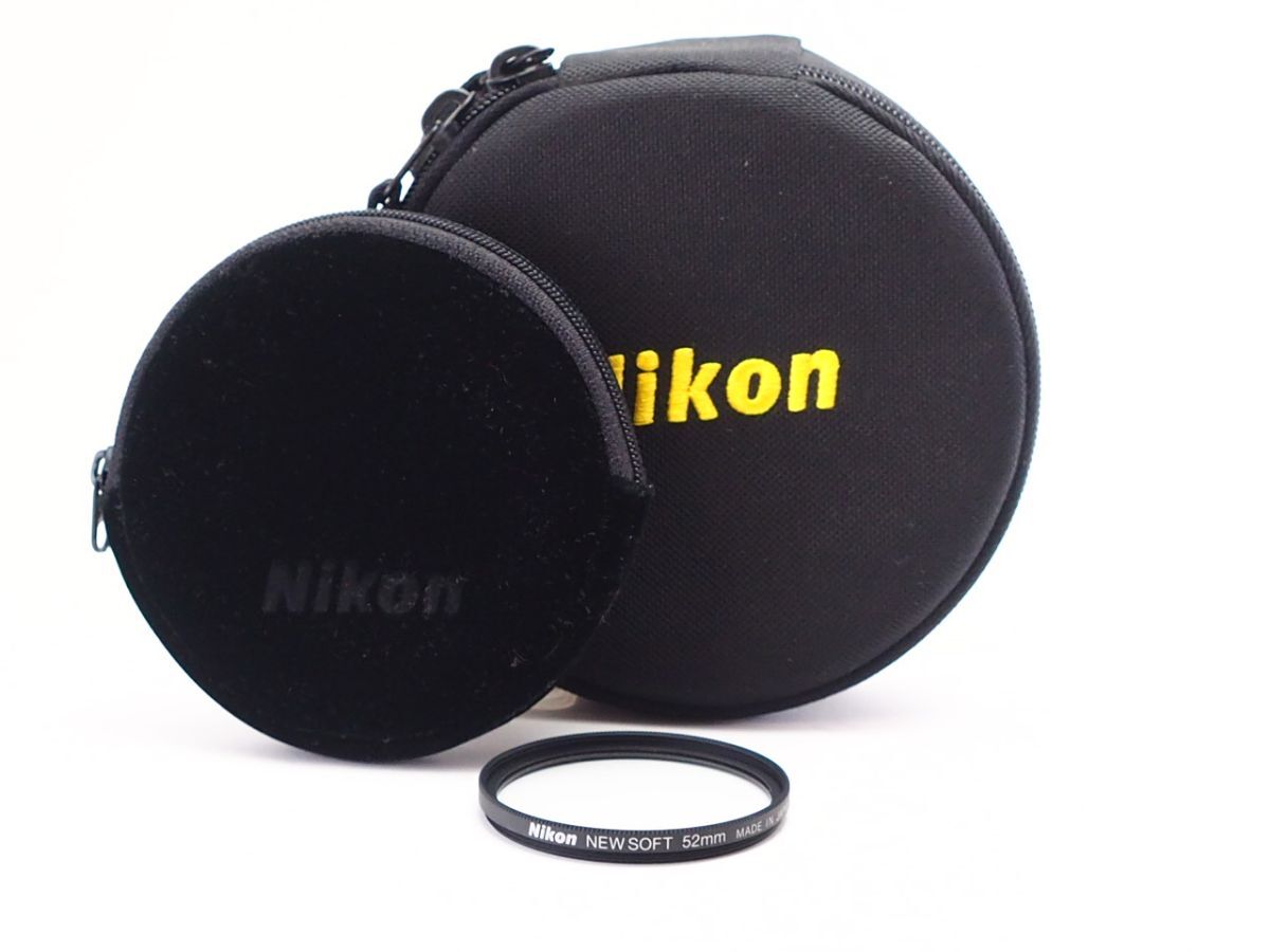 ★衝撃の極上美品★ ニコン NIKON NEW SOFT 52mm レンズポーチ 2個つき #Z1429