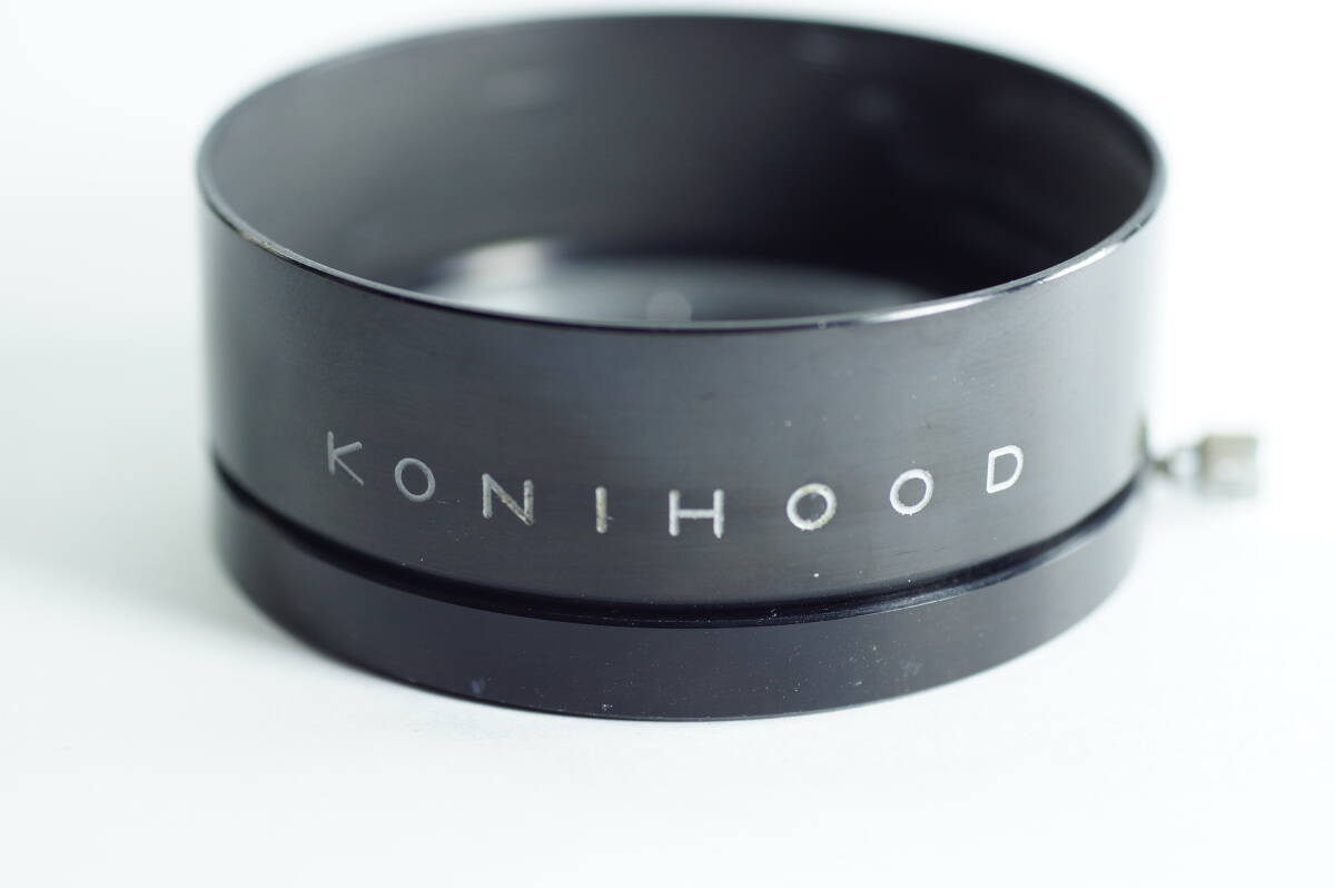 Pmini-01『おおむねキレイ』 KONIHOOD 51mm 高さ約23.5cm フィルター径49mm カブセ式 標準用メタルフード