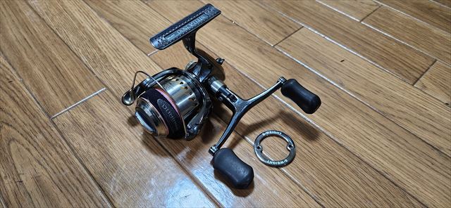 SHIMANOシマノ_01STELLAステラAR2500_01ステラFW2000用ダブルハンドル04ステラ2000SDHスプール交換カスタム品