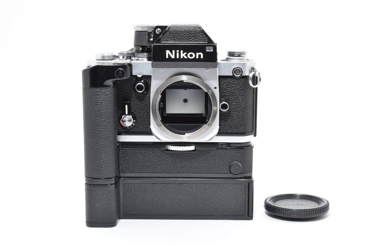 ★完動品★ Nikon ニコン F2 Photomic ＋ MD-3＆MB-1 フォトミック シルバー MF一眼レフフィルムカメラ モータードライブ付き ＃3519
