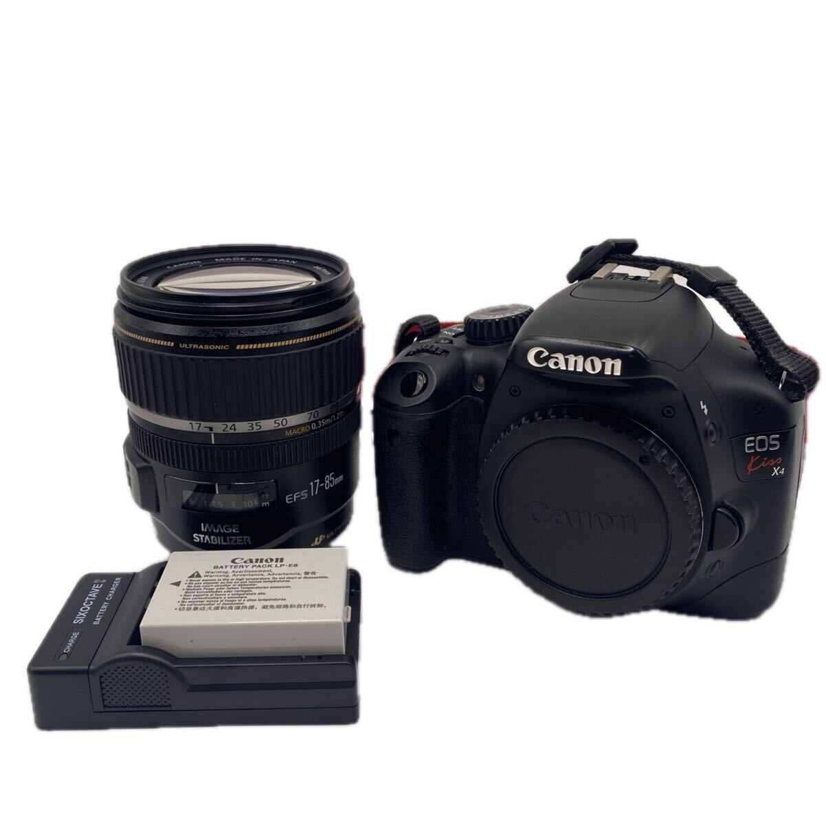 外観極上級 Canon キヤノン★Canon EOS Kiss X4 ★レンズセット Canon EF-S 17-85mm F4-5.6 IS USM★充電器・バッテリー付き★動作良好★