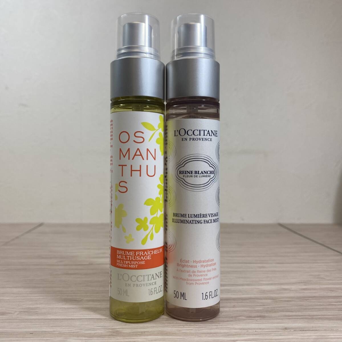 ●【MH-1734】未使用保管品 L’OCCITANE ロクシタン OS モイスチャーミスト(全身用化粧水)50ml/RBブライトフェイスミストb(化粧水)50ml