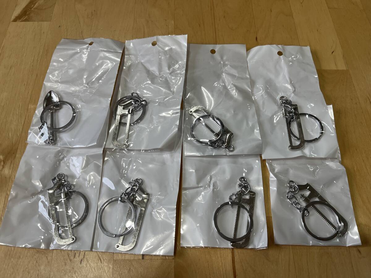 未使用 キーホルダー のこぎり スコップ ノコギリ 合計8個セット 検索用→DIY マキタ 日立 パナソニック ハイコーキ カギに 