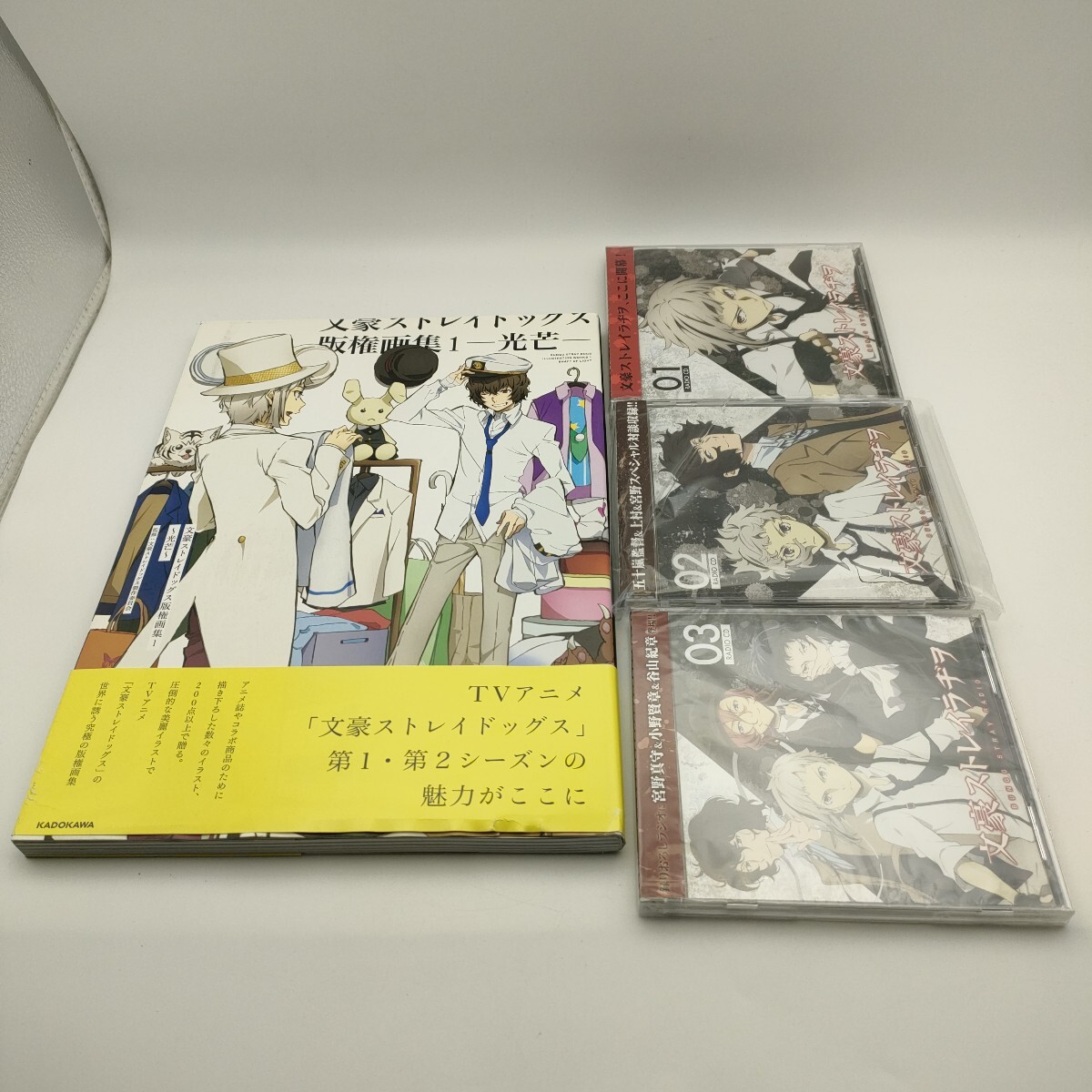 ★文豪ストレイドッグス画集＆文豪ストレイラジオ1巻~3巻セット