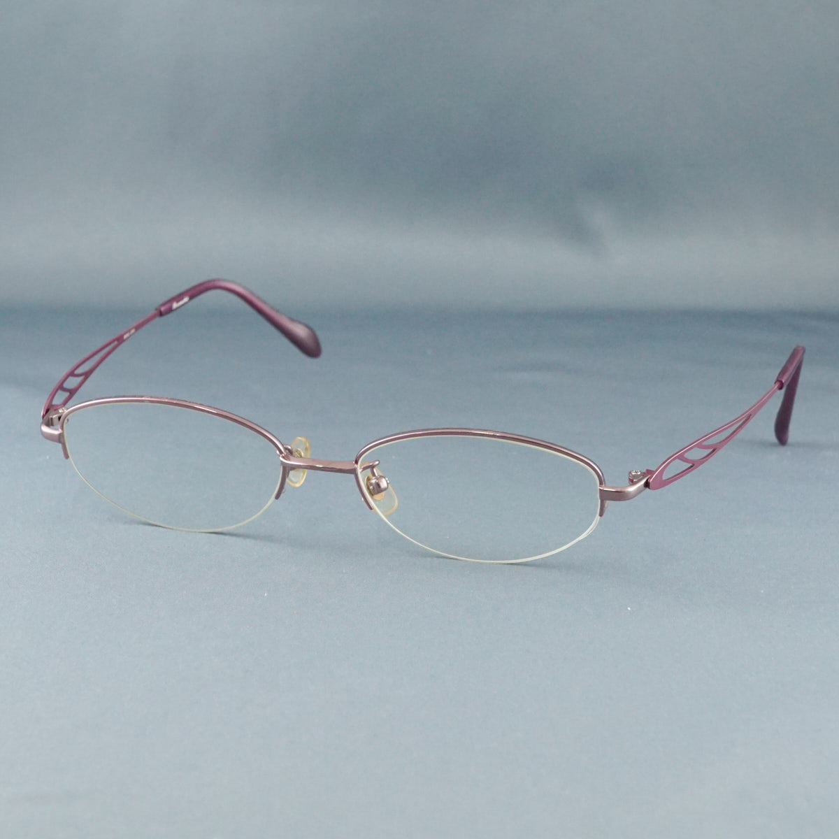 眼鏡 Branche ブランシェ USED品 BRS-204 パープル 紫 レディース チタン アイウェア 日本製 中古 メガネ X8672