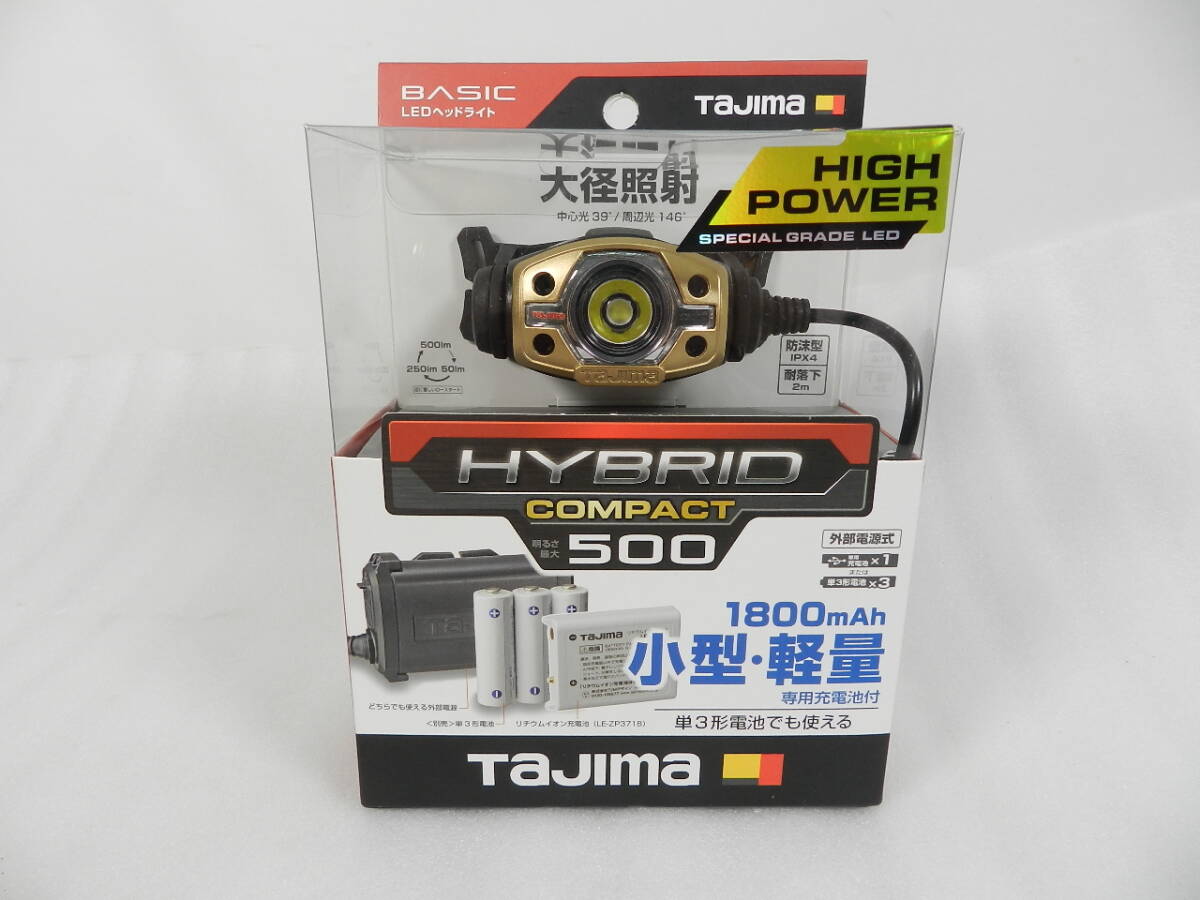 [C2618]未開封 専用充電池付 Tajima タジマ LEDヘッドライトC501Dセット 500ルーメン LE-C501D-SP 送料660円～♪