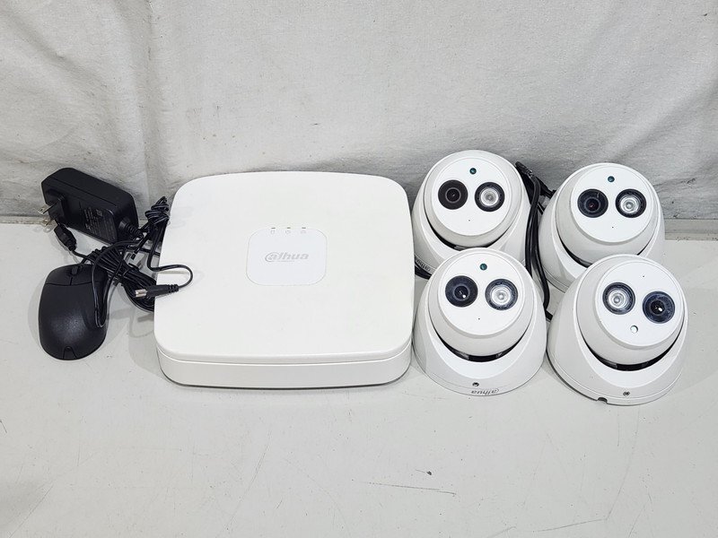 [現状品] Dahua DVR DH-XVR5104C-X1 1TB + カメラ DH-HAC-HDW1230EMN-A-POC ACアダプター付き 初期化済み (4)