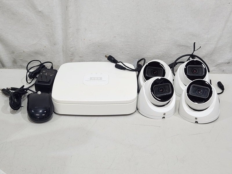 [現状品] Dahua DVR XVR5104C-I3 2TB + カメラ HAC-HDW1231TLMN-A ACアダプター付き 初期化済み (22)
