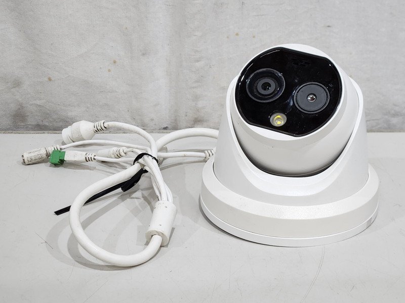 [現状品] アイリスオーヤマ ドーム型AIサーマルカメラ IR-DC-TH20 (DS-2TD1217B-6/PA) PoE対応 初期化済