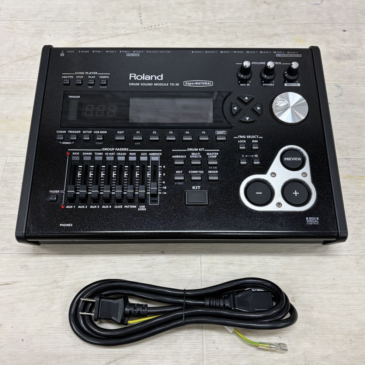 Roland ローランド 電子ドラム V-Drums ドラムサウンドモジュール 本体 TD-30 音源モジュール サウンドモジュール