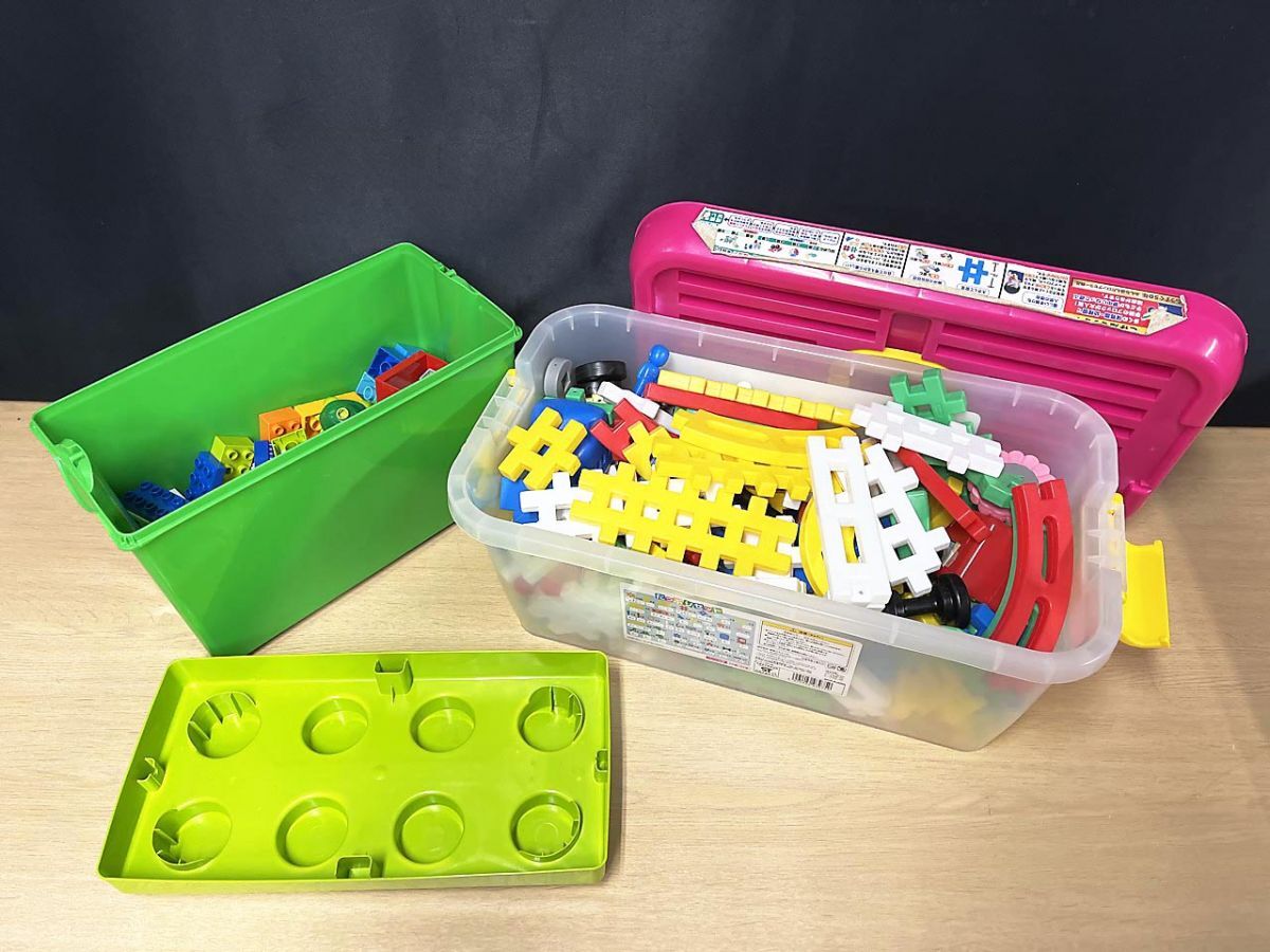 【現状品】 LEGO レゴ デュプロ みどりのコンテナ10580/Gakken 学研 たっぷりセット 2点まとめ★