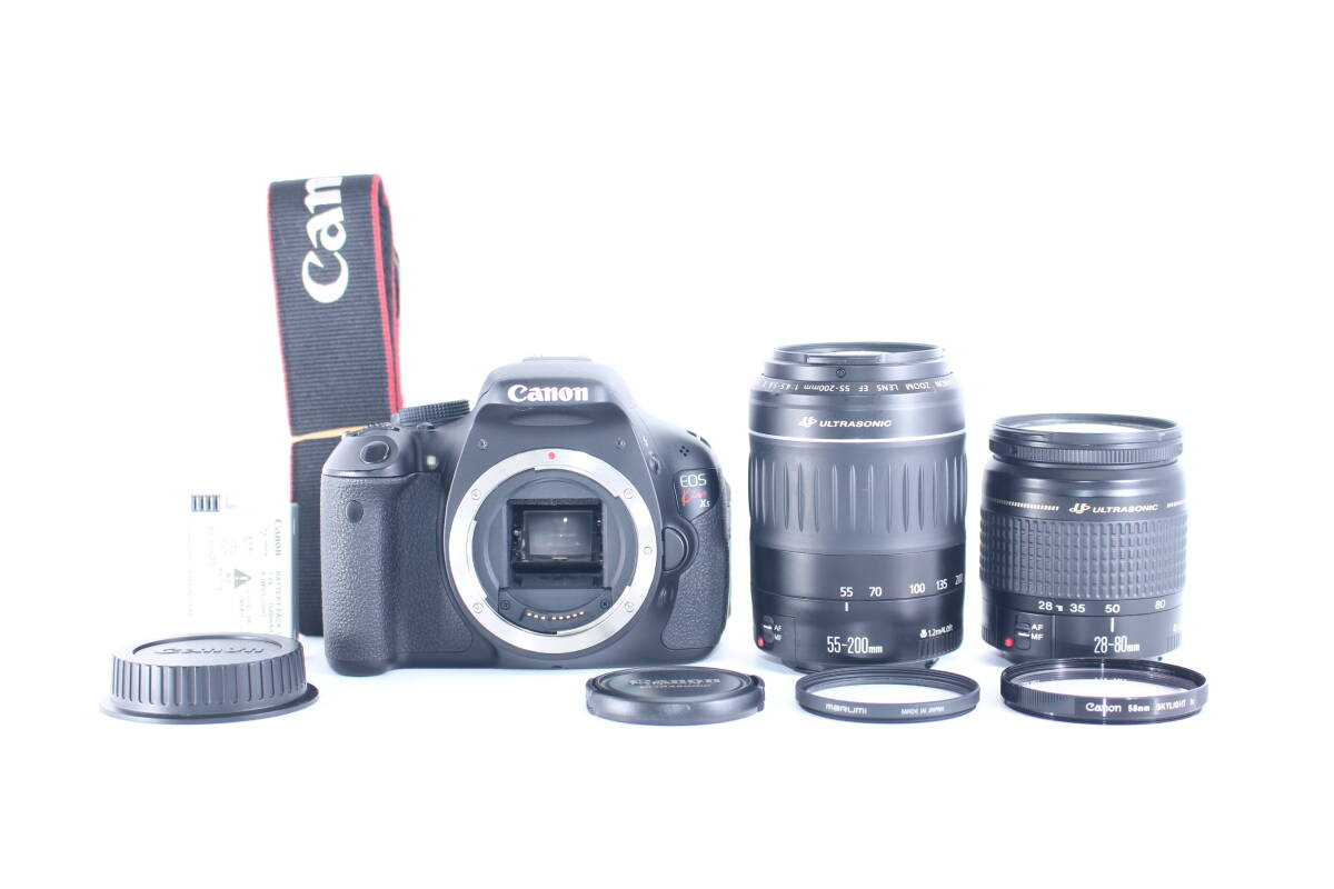 ★極上美品★キャノン CANON EOS KiSS X5 ダブルレンズキット★完動★#Z329