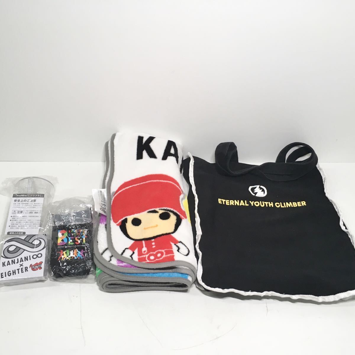 関ジャニ∞ KANJANI∞ LIVE TOUR JUKE BOX EIGHTER グッズセット バッグ ペンライト トートバッグ ブランケット ボタン付き スーパー8