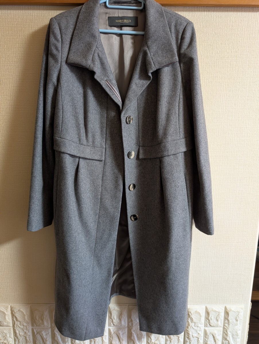 MARINA RINALDI マリナリナルディ　コート　グレー　19号　即決価格　送料無料　匿名配送