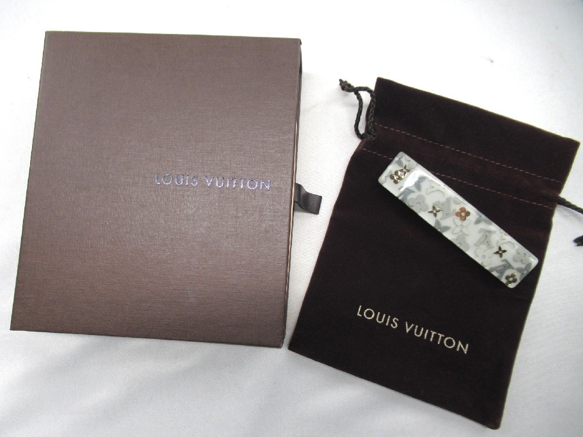☆☆【B送900円】2980　LOUIS VUITTON　ルイヴィトン　アンクル―ジョン　バレッタ　アクセサリー　フランス製　小物　箱入り　ゴールド金