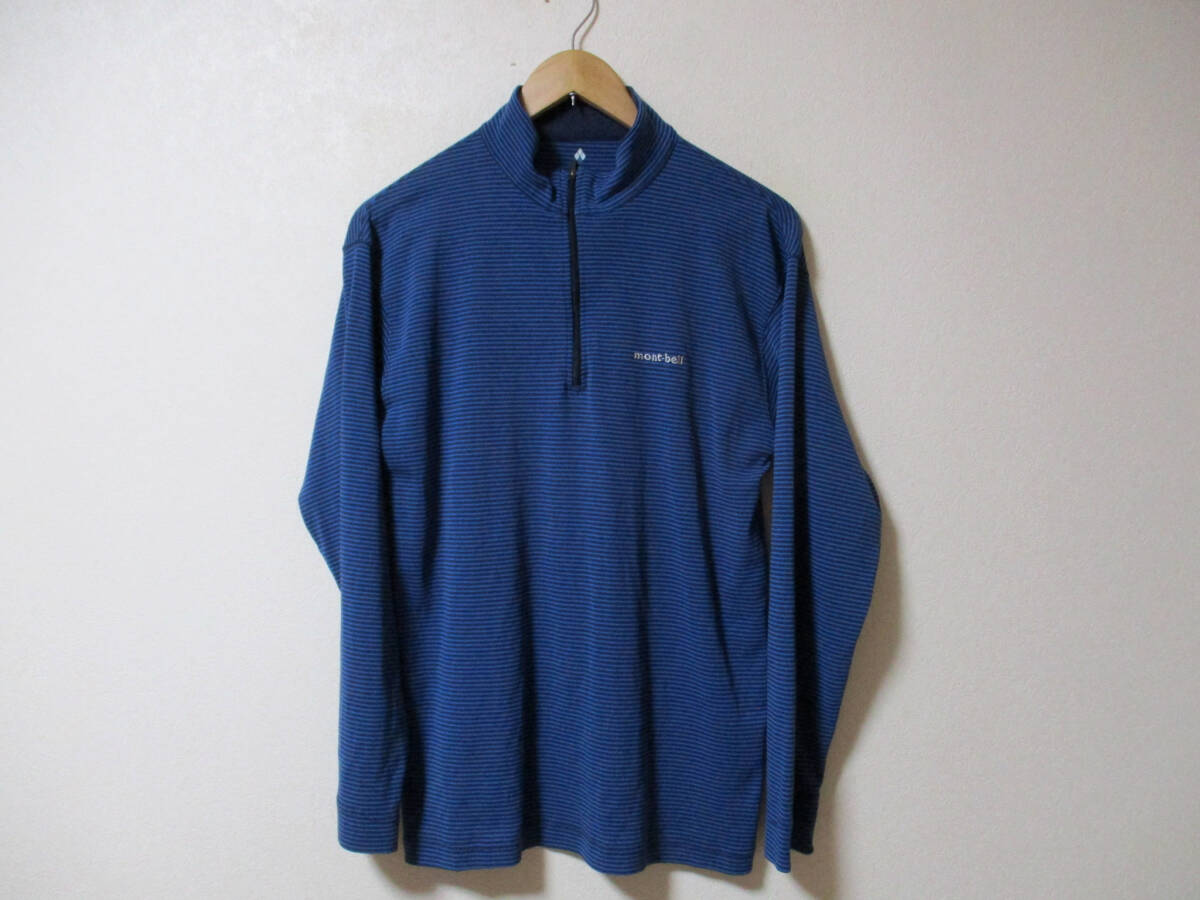 mont-bell　モンベル　 長袖 　ボーダーTシャツ　　　　サイズL　　　　（３D
