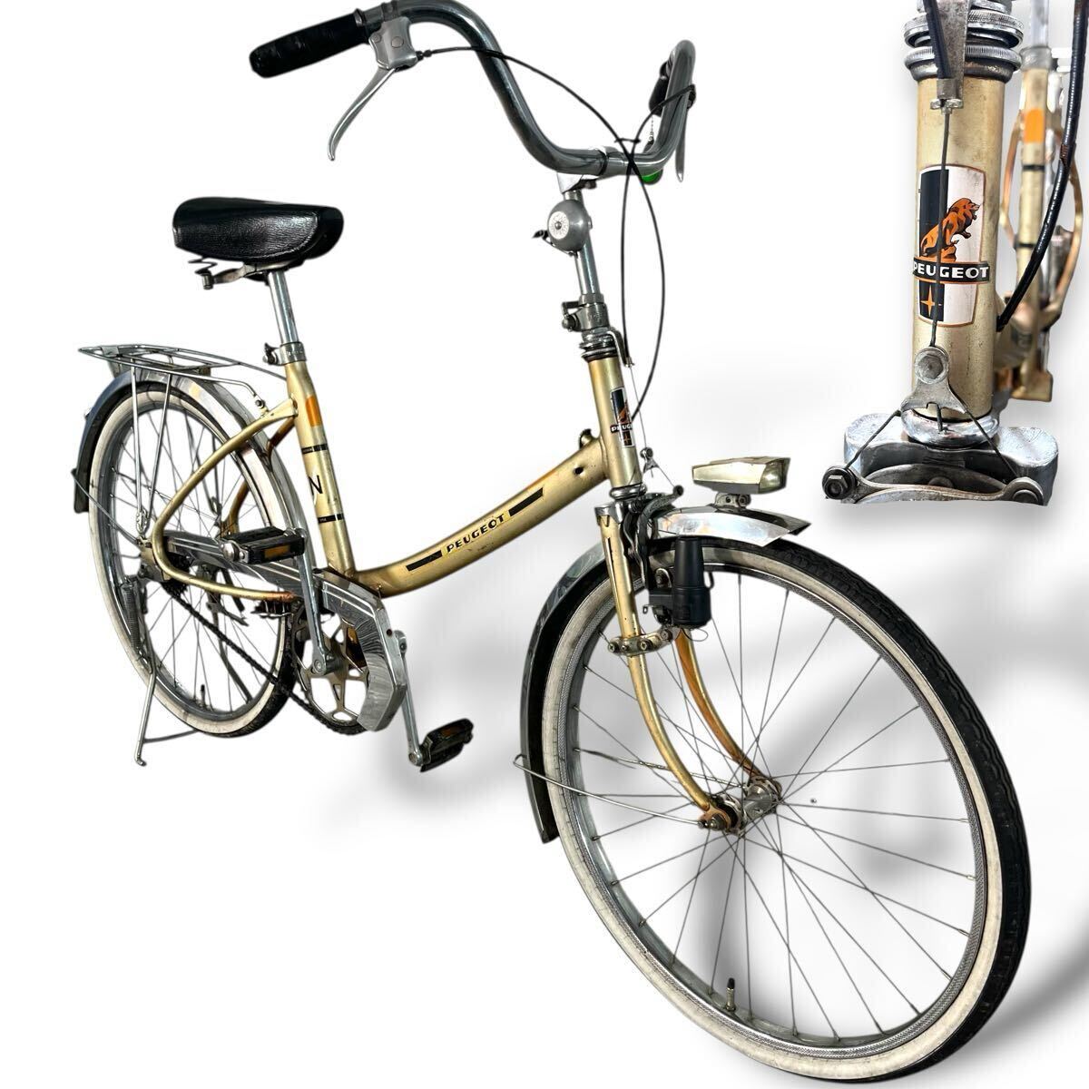 当時物/70’s/プジョー/NS22/ヌーボースタイル/4S/昭和自転車/マスプロ/ランドナー/スポルティーフ/輪行/デコチャリ/ツアー車/SIMPLEX/