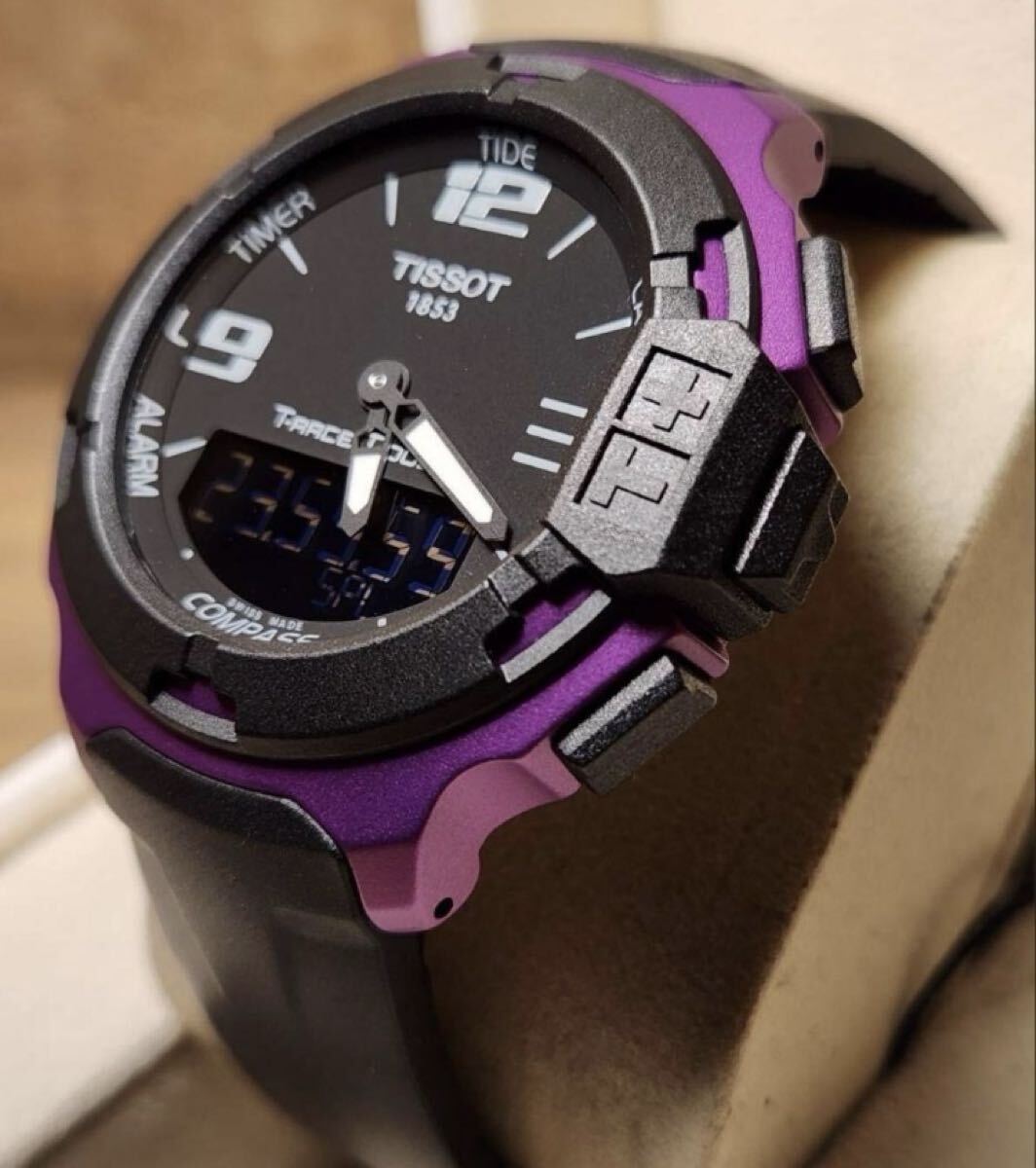 送料込み　美品　チタン製　チタニウム　ティソ　腕時計　TISSOT T-TOUCH クオーツ　ティータッチ クォーツ