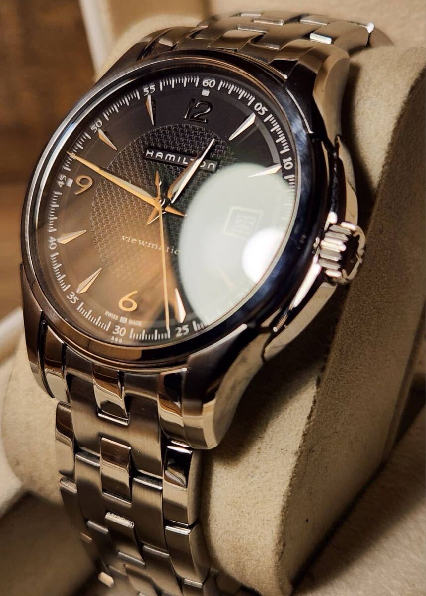 送料込み　リーサルウェポン使用モデル　Hamilton Jazz Master Viewmatic Auto ハミルトン　ジャズマスター　ピューマチック カーキ　khaki