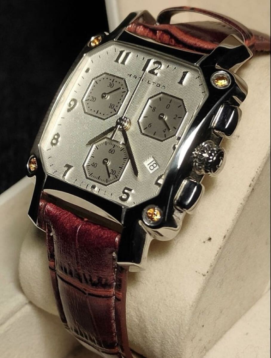送料込み　Hamilton LLOYD Quartz 超希少　ジュエリー付き　ハミルトン　ロイド クオーツ ジャズマスター khaki カーキ 腕時計 jazzmaster