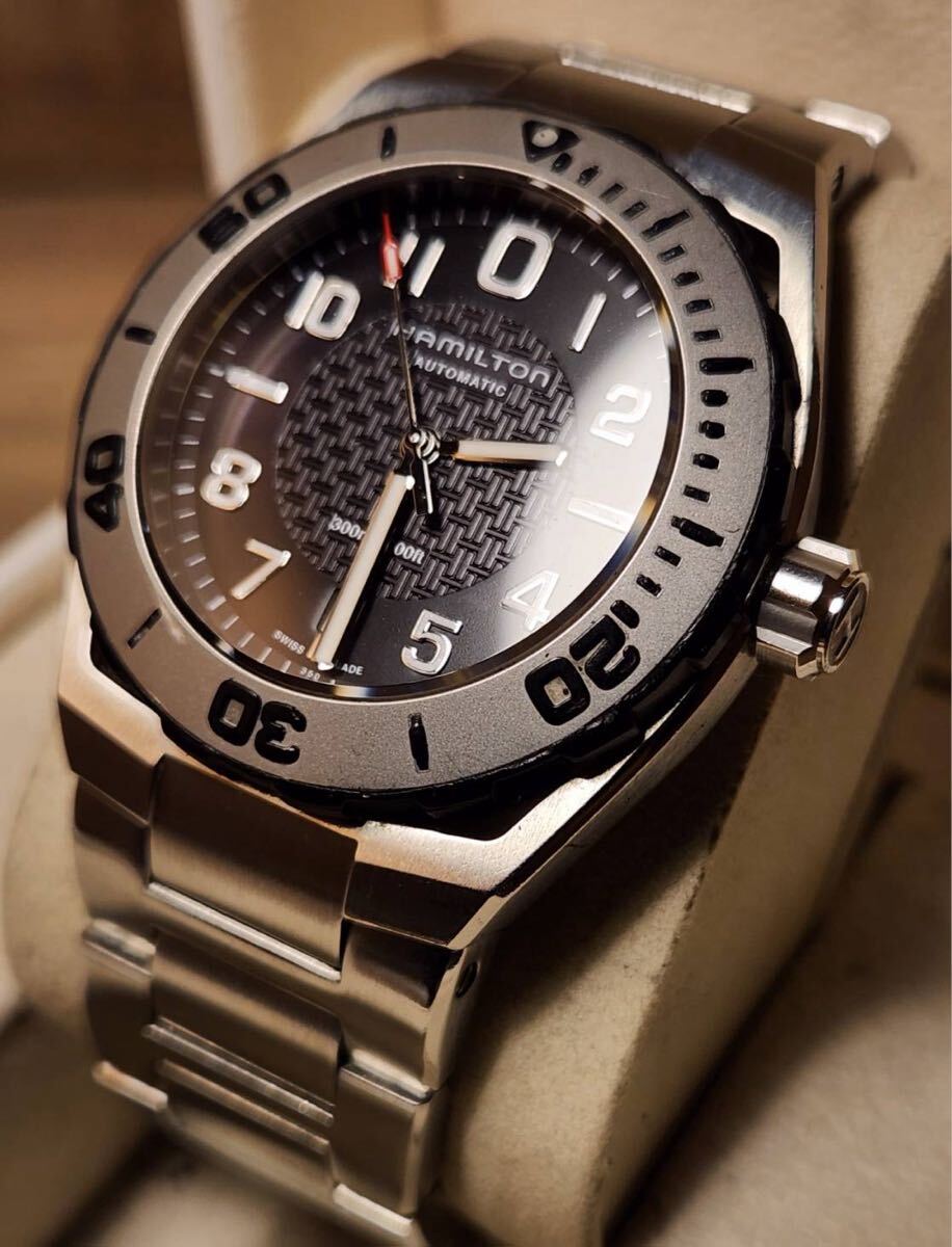 送料込み　希少モデル　Hamilton khaki NAVY SUB Auto ハミルトン　カーキ　ネイビー　サブ　ジャズマスター　腕時計 自動巻き