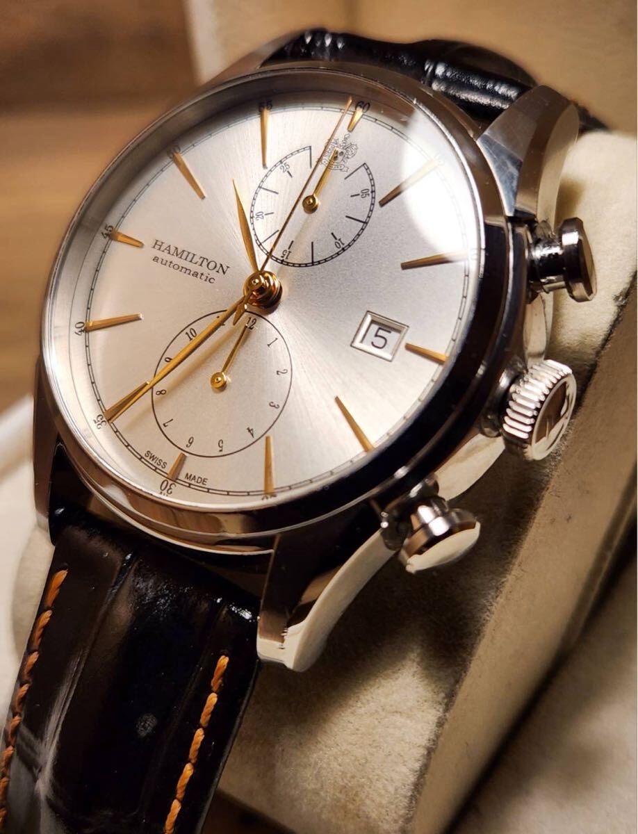 送料込み　Hamilton Spirit of Liberty Auto 定価275000円　60時間リザーブ　腕時計　khaki khaki ハミルトン ジャズマスター 自動巻き