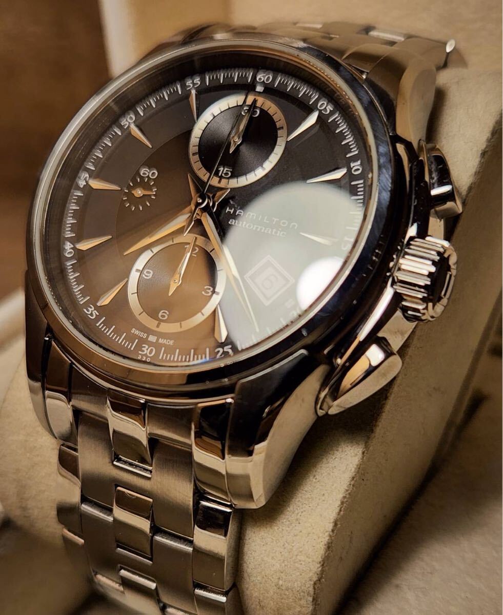 送料込み　Hamilton Jazz Master auto CHRONO ハミルトン　ジャズマスター　自動巻き　khaki カーキ 腕時計 オートマチック