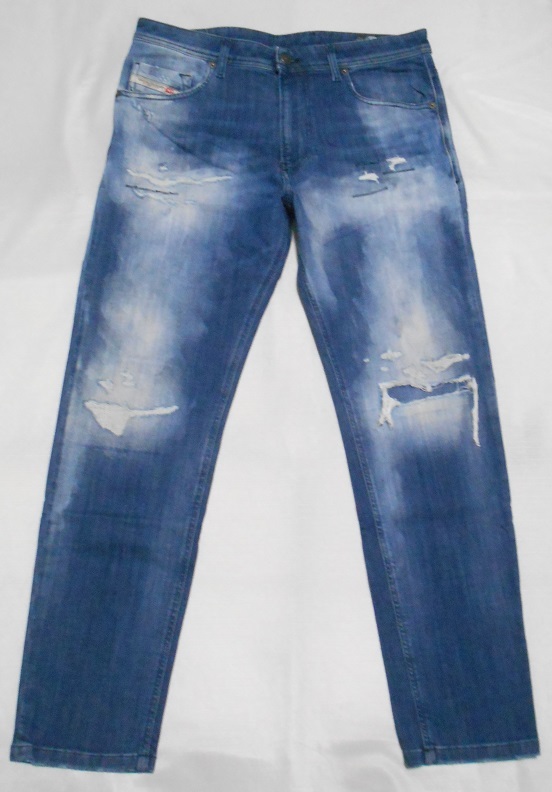 DIESEL ディーゼル NARROT-T　ジョグジーンズ　デニムジーンズ　スウェットデニム　イタリア製　ダメージリペア加工　0099S　W32