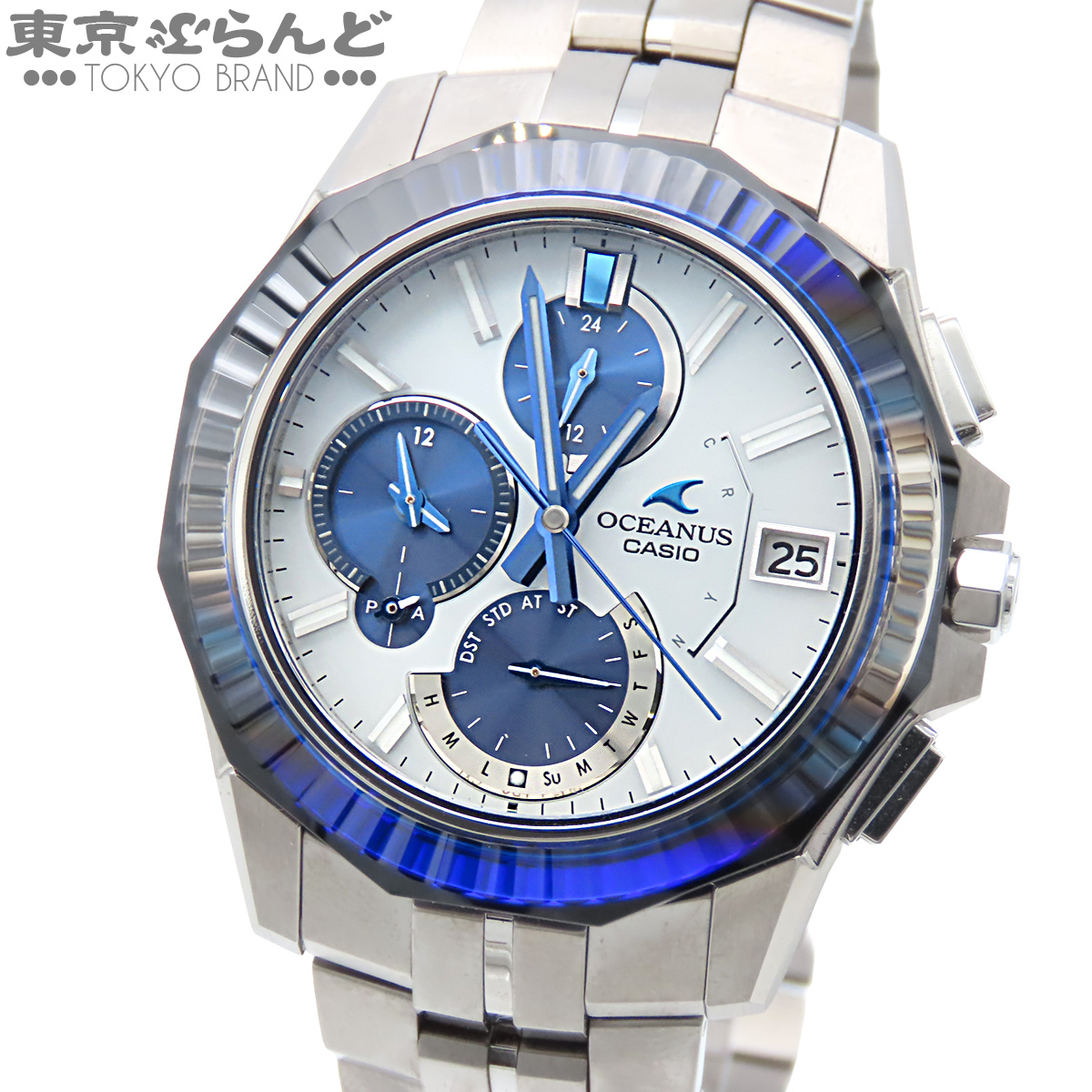 101840191 カシオ CASIO オシアナス OCW-S6000PB-7AJR ブルー チタン マンタ 600本限定 腕時計 メンズ タフソーラー