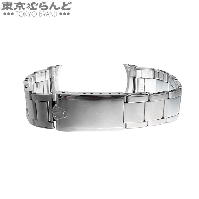 101833408 ロレックス ROLEX 純正 エクステンション リベットブレス 6636 FF58 シルバー SS ストレッチリベット 腕時計ベルト メンズ