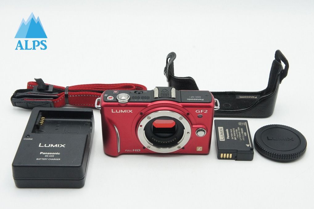 良品 Panasonic パナソニック LUMIX DMC-GF2 ボディ ミラーレス一眼カメラ ファインレッド 251220c【アルプスカメラ】
