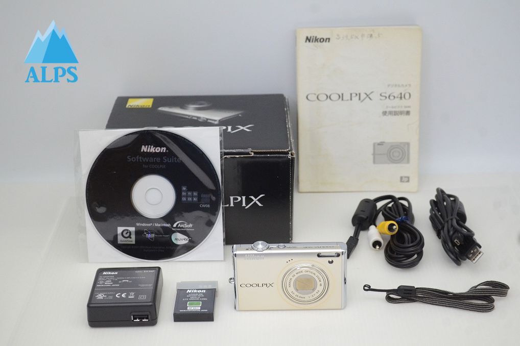 美品 Nikon ニコン COOLPIX S640 コンパクトデジタルカメラ アイスシルバー 元箱付 251216d【アルプスカメラ】