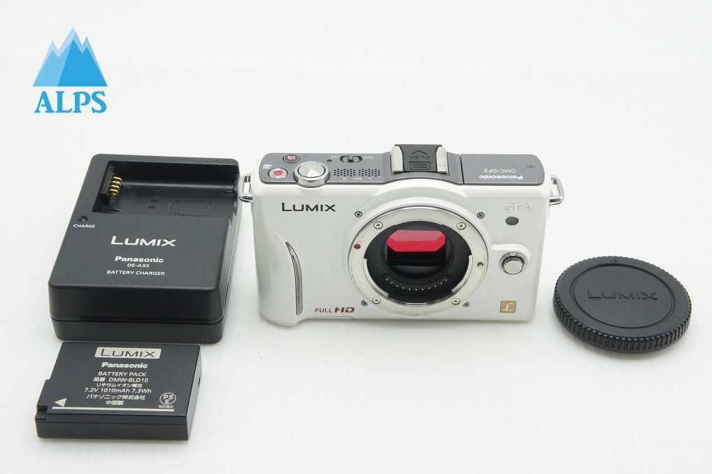 良品 Panasonic パナソニック LUMIX DMC-GF2 ボディ ミラーレス一眼カメラ シェルホワイト 251220d【アルプスカメラ】