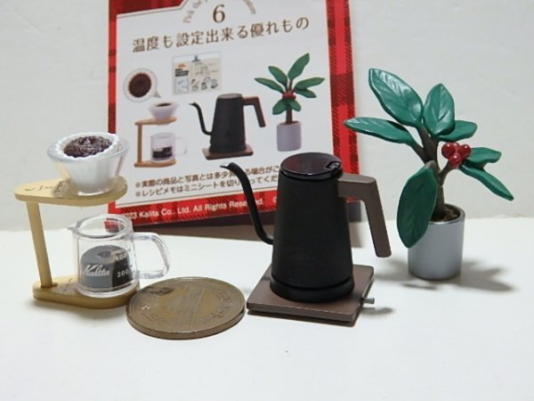 ★DO050☆リーメント　おいしい珈琲生活　小物　温度設定もできる優れもの☆カリタ　喫茶店　パーツ　ぷちサンプル　ミニチュア