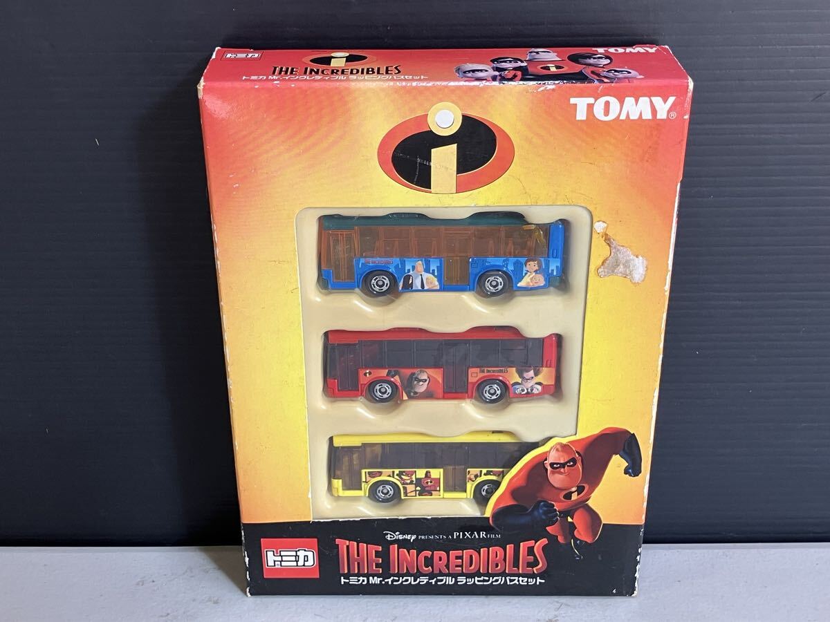 未開封品 トミカ Mr. インクレディブル ラッピング バスセット 3台セット TOMY