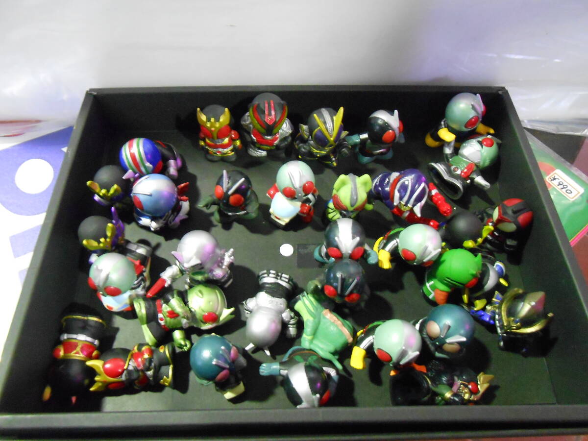 中古★ 仮面ライダー 指人形 　ゴム人形 　34個セット
