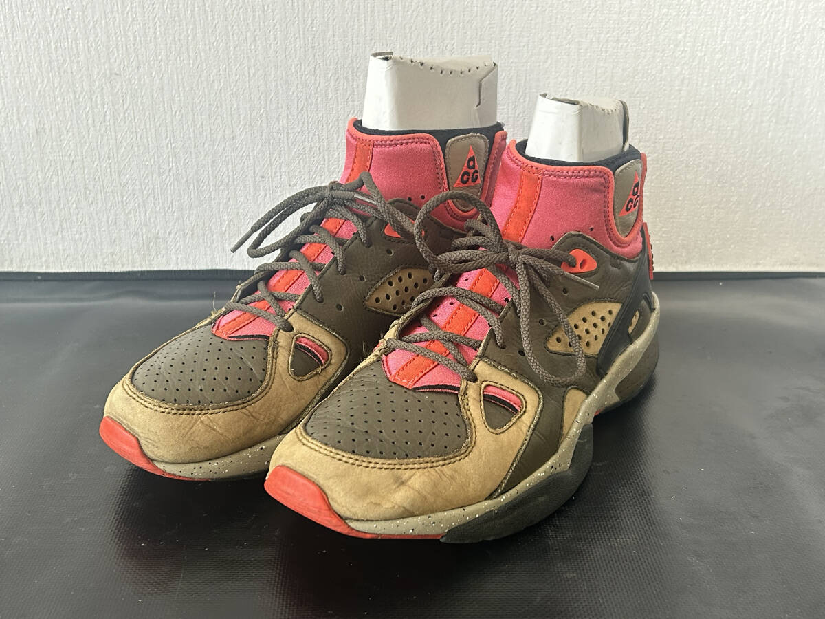 【中古】AIR MOWABB OG エア モワブ　27.5cm US9.5 オリーブ　ピンク ACG