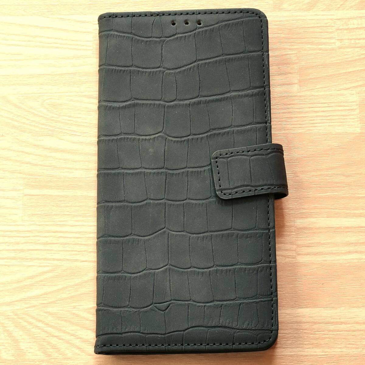 OPPO A54 5G　手帳型ケース　ブラック　ストラップホール　カード収納可　　管理136-5
