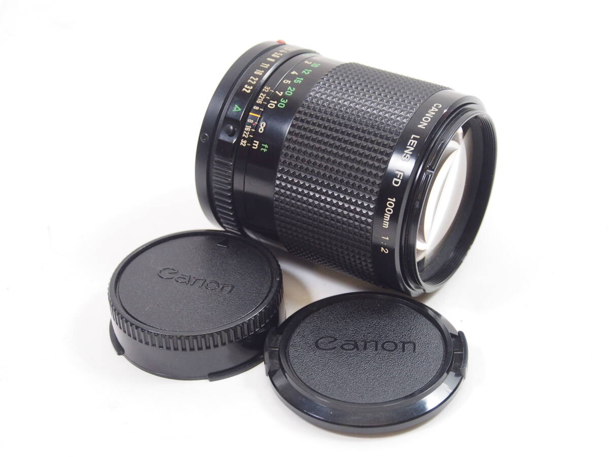 ◎Canon キヤノン LENS NEW FD 100mm F2 中望遠 単焦点レンズ