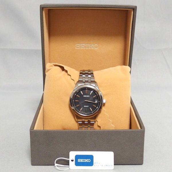 美品★SEIKO DOLCE&EXCELINE SADZ125 ソーラー電波 腕時計 黒文字盤 デイト 7B24-0AV0 ドルチェ＆エクセリーヌ セイコー★