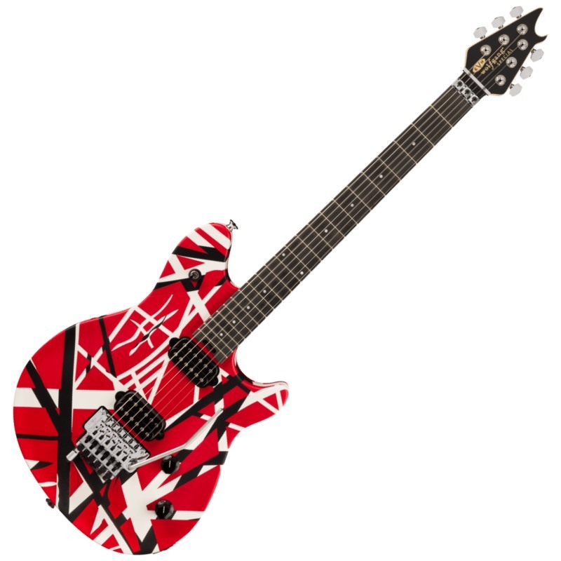 EVH Wolfgang Special Striped Series, Ebony Fingerboard, Red, Black, and White エレキギター