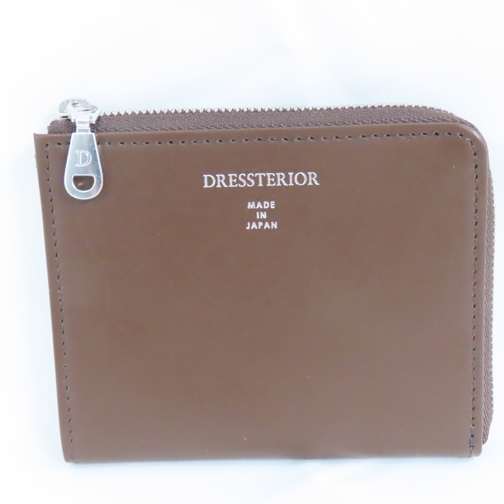 Ts607181 ドレステリア Lジップウォレット レディース 茶 DRESSTERIOR 超美品