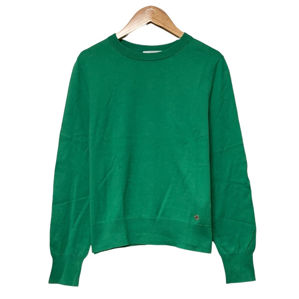 美品 MACKINTOSH LONDON マッキントッシュ クルーネック ニット カットソー サイズ38 グリーン